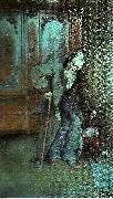 Carl Larsson min giktbrutne fader oil painting